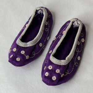 Satan Purple Slippers Only From American Girl Paisley Print PJs Dance